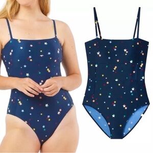 Summersalt Oasis Deep Blue Sea Scatter Stars Swim Suit